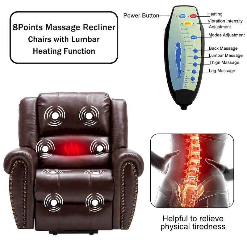 Comfortable Power Lift Recliner Chair with Breathable Fabric, Massage, Heat, and USB Charging Port 22