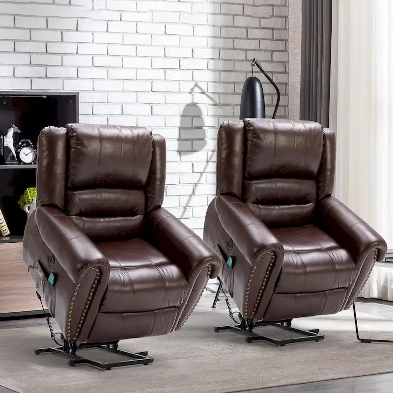Comfortable Power Lift Recliner Chair with Breathable Fabric, Massage, Heat, and USB Charging Port 25