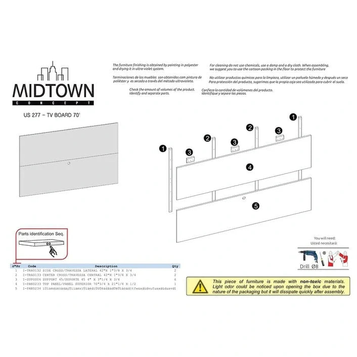 Midtown TV Stand for 70-Inch Flat Screen Television 3
