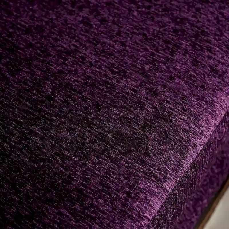 Grendel Classic Purple Chenille Loveseat with Rolled Arms by Furniture of America 6