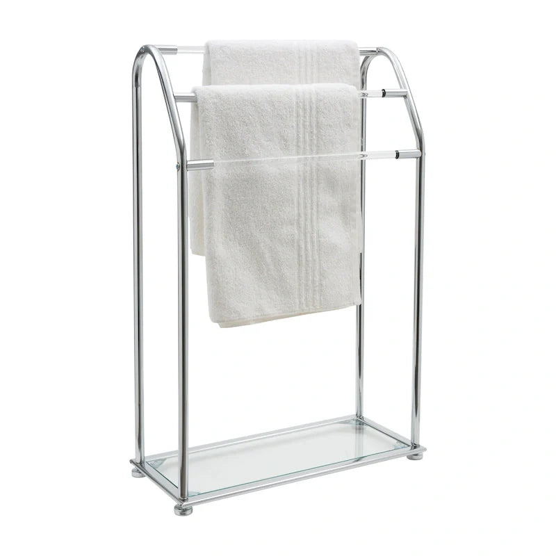 Freestanding Acrylic Towel Rack by Organize It All - Dimensions: 22.75 x 9.87 x 34.12 inches 2