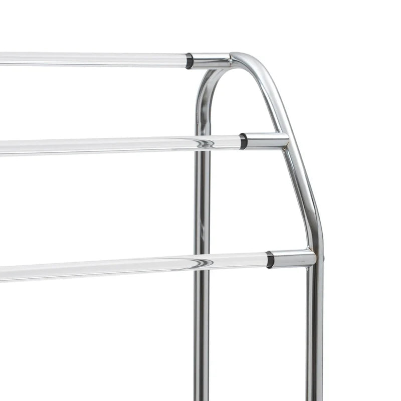 Freestanding Acrylic Towel Rack by Organize It All - Dimensions: 22.75 x 9.87 x 34.12 inches 5