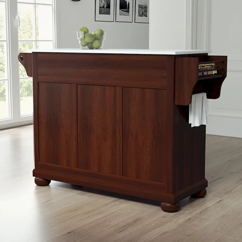 Crosley Alexandria Full-Size Kitchen Island/Cart with Granite Top - 52" W x 18" D x 34" H 3