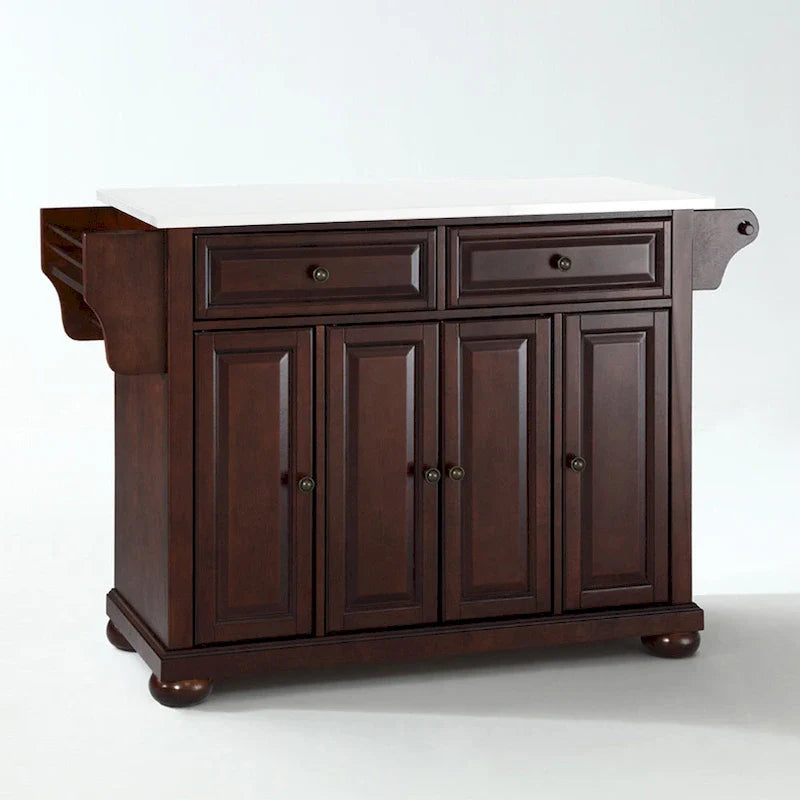Crosley Alexandria Full-Size Kitchen Island/Cart with Granite Top - 52" W x 18" D x 34" H 5