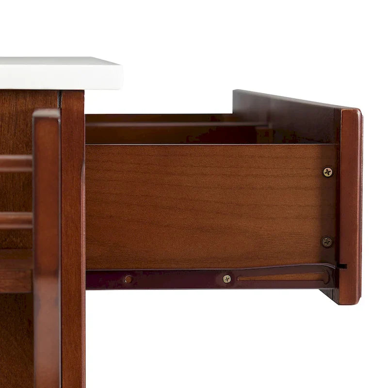 Crosley Alexandria Full-Size Kitchen Island/Cart with Granite Top - 52" W x 18" D x 34" H 7
