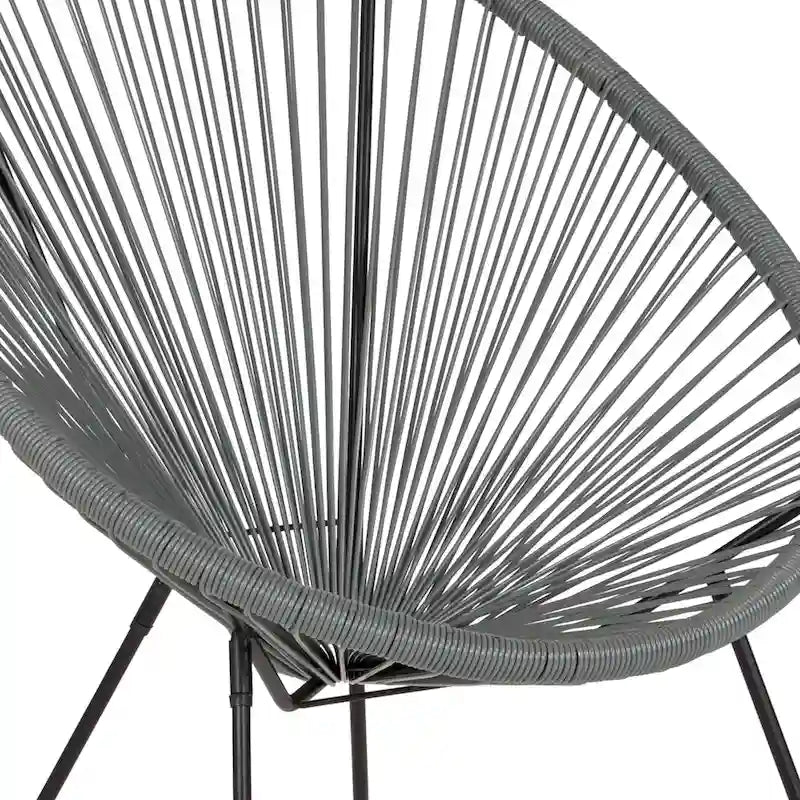 Rattan and Bungee Papasan Lounge Chair 28