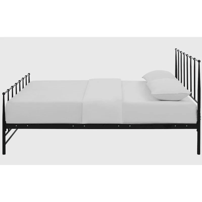 Freeport Brown King-Size Metal Bed Frame 3