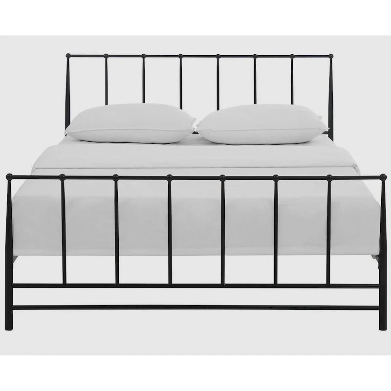 Freeport Brown King-Size Metal Bed Frame 4