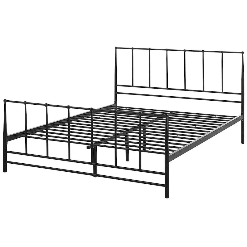 Freeport Brown King-Size Metal Bed Frame 5