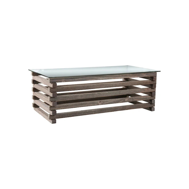 Lown 48-Inch Contemporary Grey Solid Wood Coffee Table by Furniture of America 4
