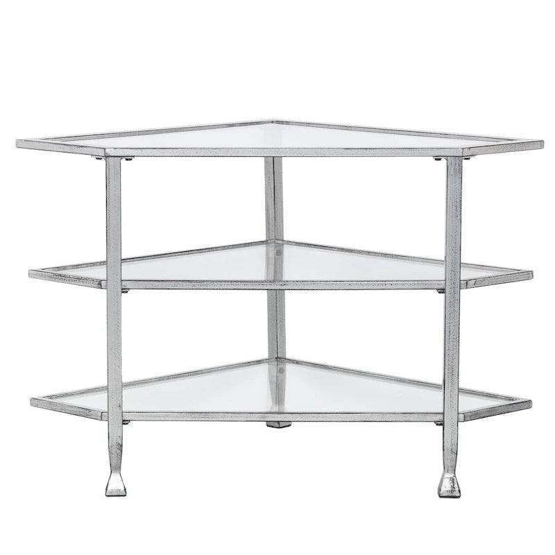 SEI Furniture Jensen Metal Corner TV Stand for Screens up to 33.25 inches 6