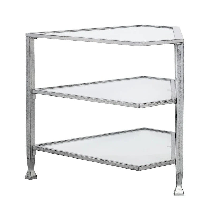 SEI Furniture Jensen Metal Corner TV Stand for Screens up to 33.25 inches 7