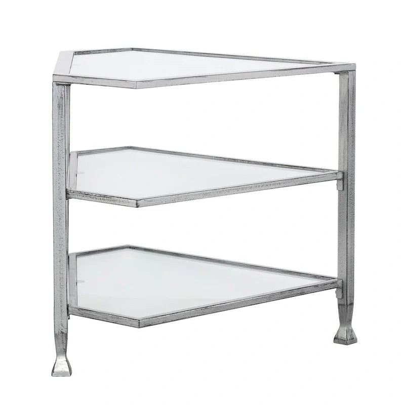 SEI Furniture Jensen Metal Corner TV Stand for Screens up to 33.25 inches 8