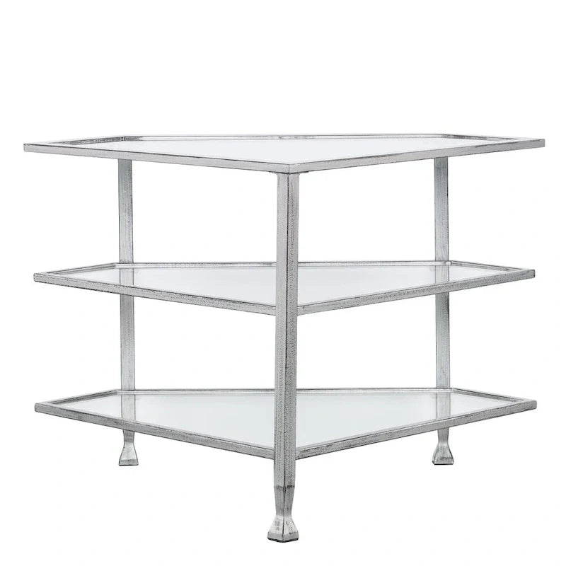 SEI Furniture Jensen Metal Corner TV Stand for Screens up to 33.25 inches 9