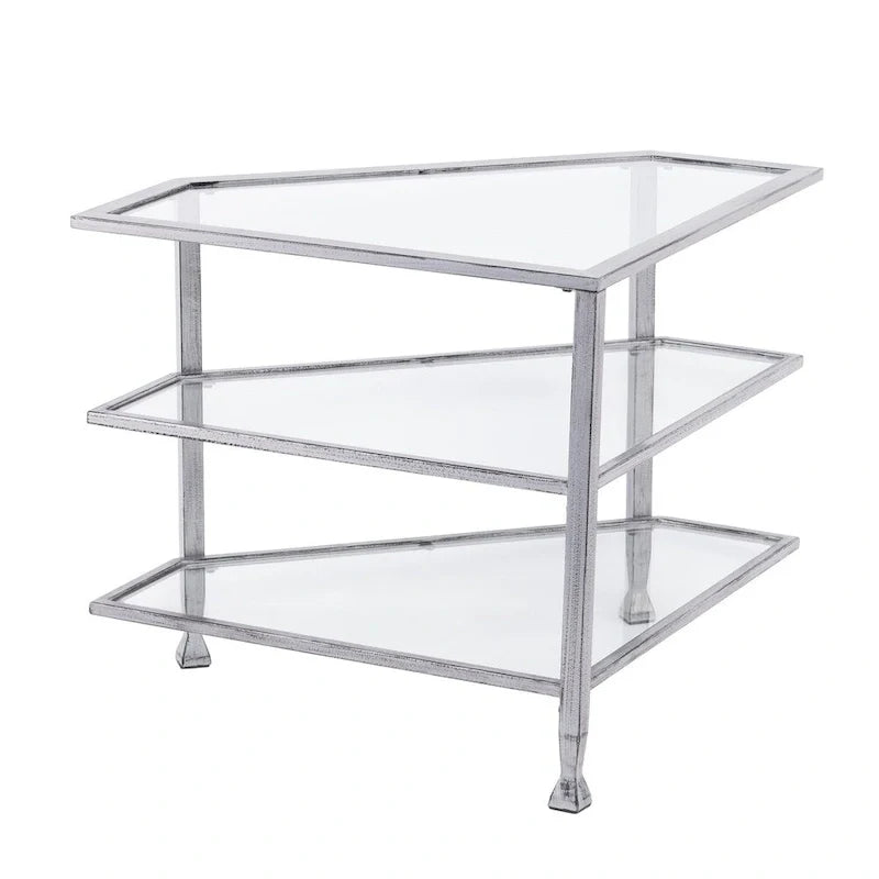 SEI Furniture Jensen Metal Corner TV Stand for Screens up to 33.25 inches 10