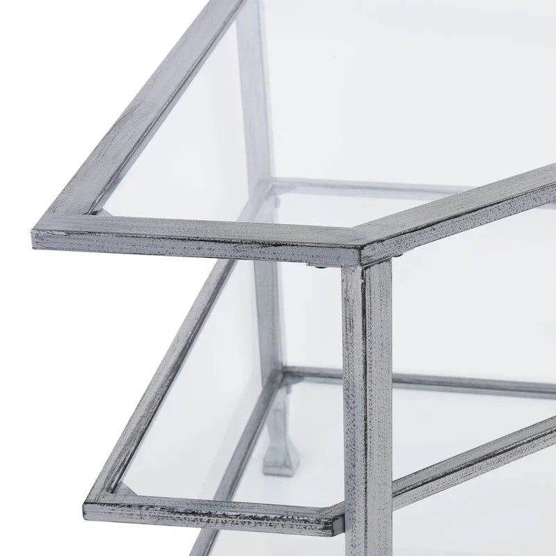 SEI Furniture Jensen Metal Corner TV Stand for Screens up to 33.25 inches 13