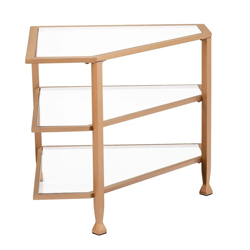 SEI Furniture Jensen Metal Corner TV Stand for Screens up to 33.25 inches 16