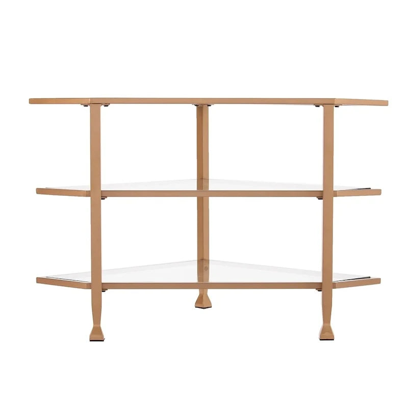 SEI Furniture Jensen Metal Corner TV Stand for Screens up to 33.25 inches 17