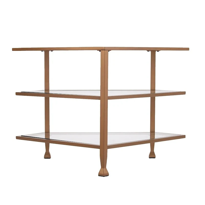 SEI Furniture Jensen Metal Corner TV Stand for Screens up to 33.25 inches 18
