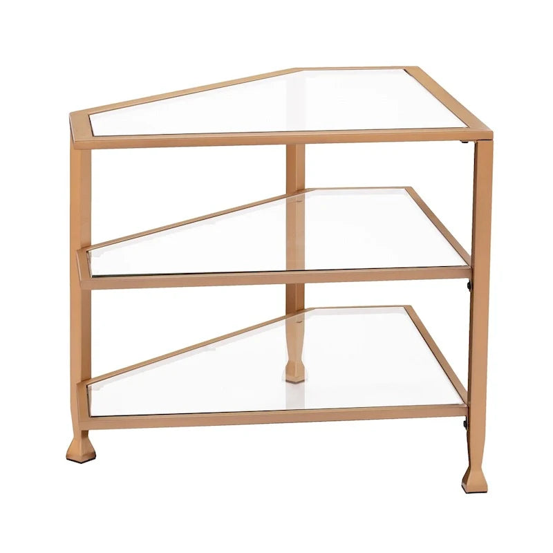SEI Furniture Jensen Metal Corner TV Stand for Screens up to 33.25 inches 19