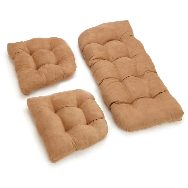 3-Piece Indoor Settee Cushion Set in Soft Microsuede 13
