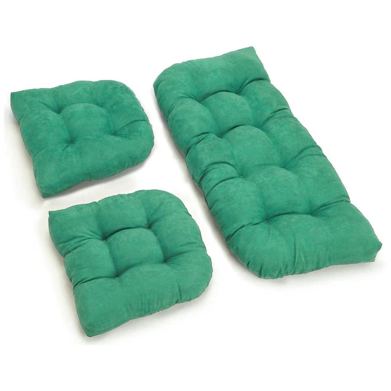 3-Piece Indoor Settee Cushion Set in Soft Microsuede 15