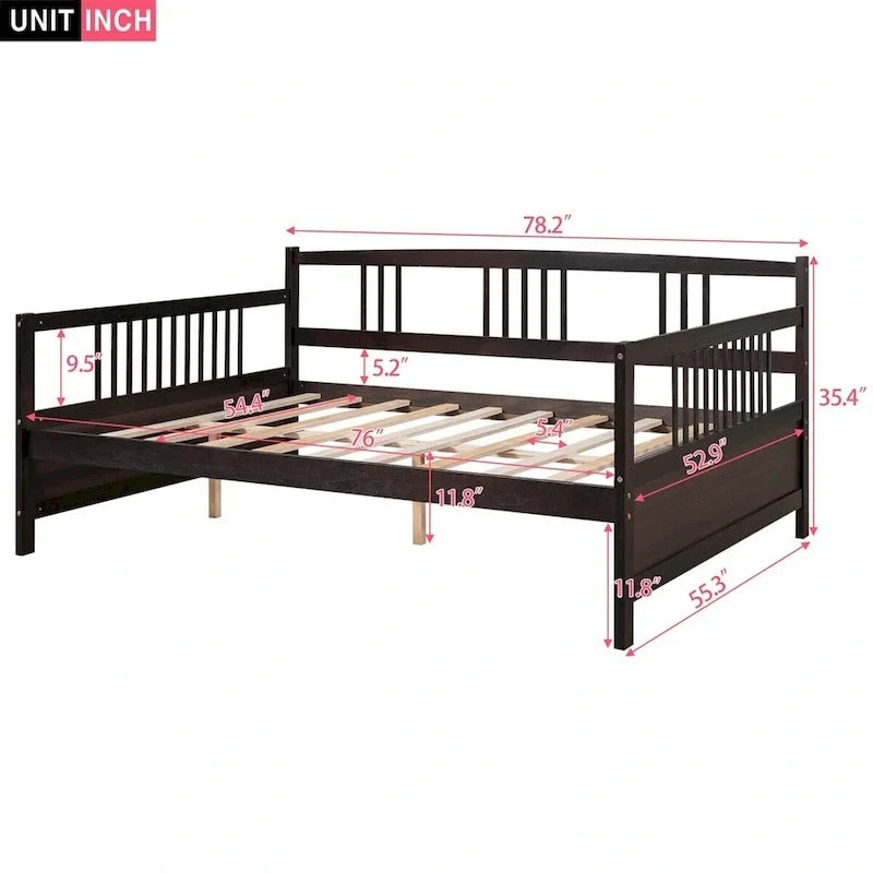 Merax Full-Sized Wooden Daybed 6