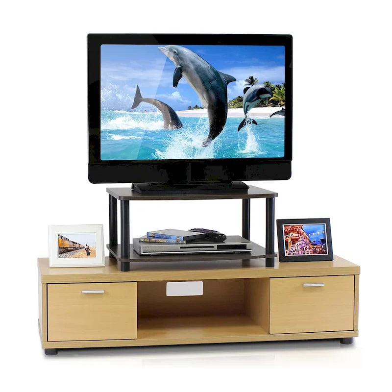 Porch & Den St. Marks Two-Tier Raised TV Stand 21
