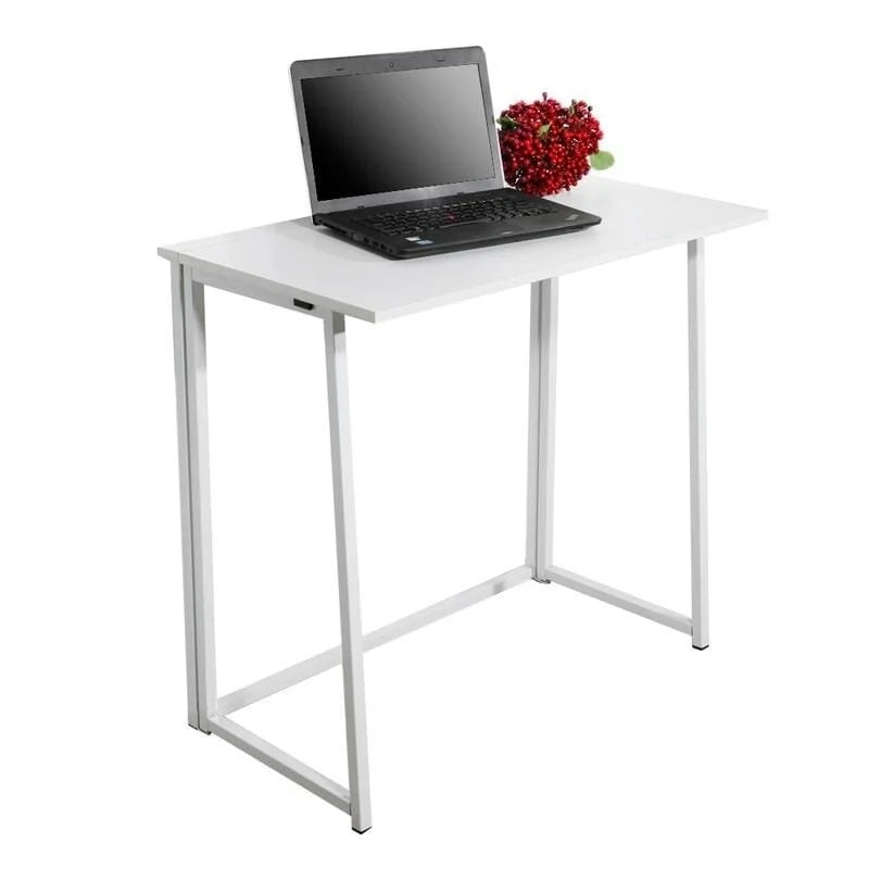 Porch & Den Elliott Folding Writing Desk - Versatile PC Office Table 11