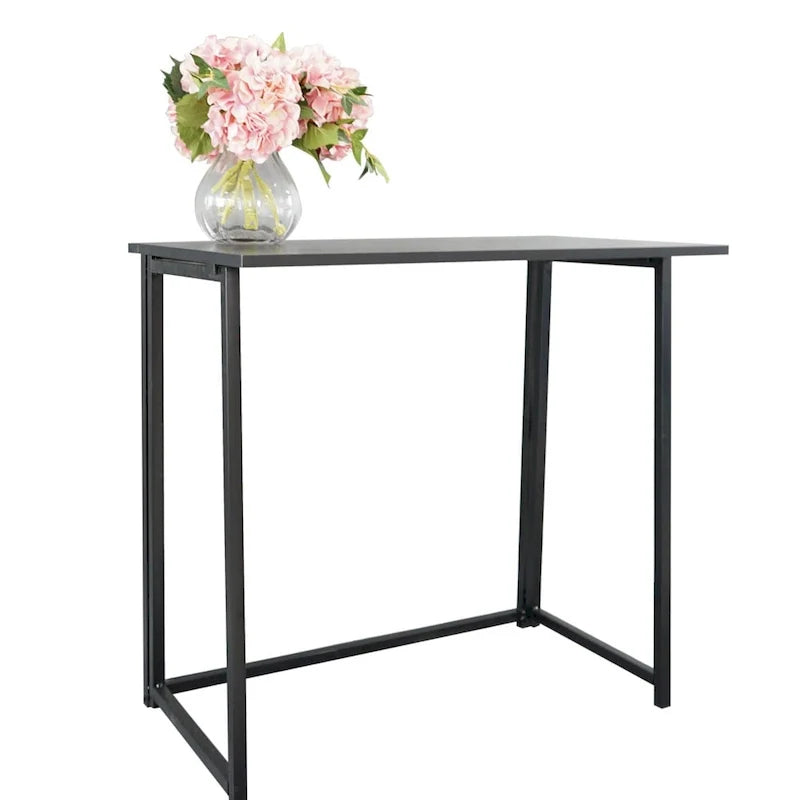 Porch & Den Elliott Folding Writing Desk - Versatile PC Office Table 12