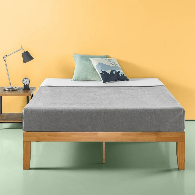 Zinus Priage 14-Inch Solid Wood Platform Bed in Natural Finish 2
