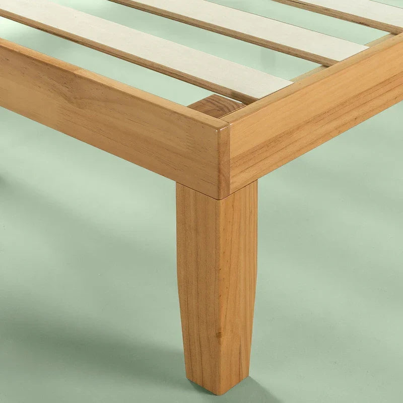 Zinus Priage 14-Inch Solid Wood Platform Bed in Natural Finish 4