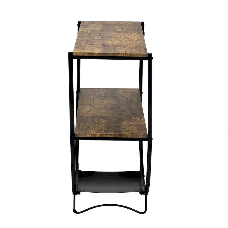 Merax Rustic Industrial Demilune Console Table 6