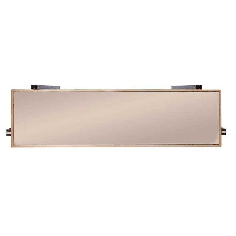 Thornberry Transitional Champagne Metal Console Table by SEI Furniture 6