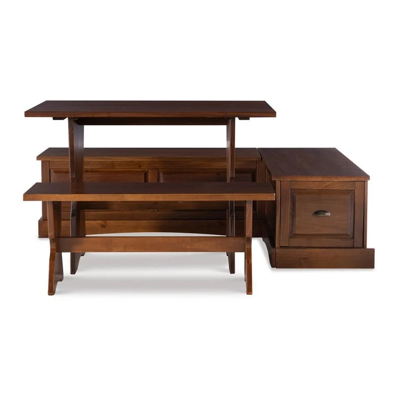 Ame Walnut Backless Nook Table Collection 4