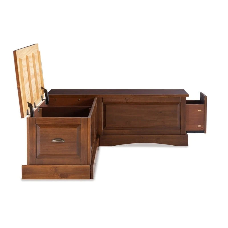 Ame Walnut Backless Nook Table Collection 8