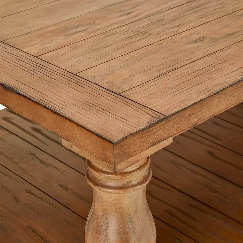 iNSPIRE Q Artisan Edmaire 55-Inch Light Natural Baluster Coffee Table 6