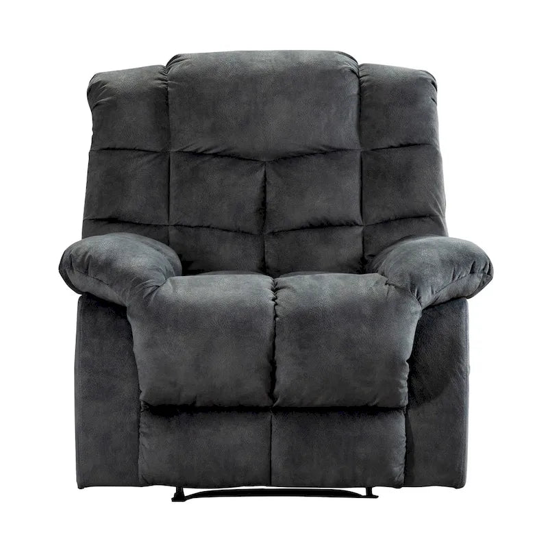 Fabric Recliner and Single Sofa with Manual Recline Feature 12