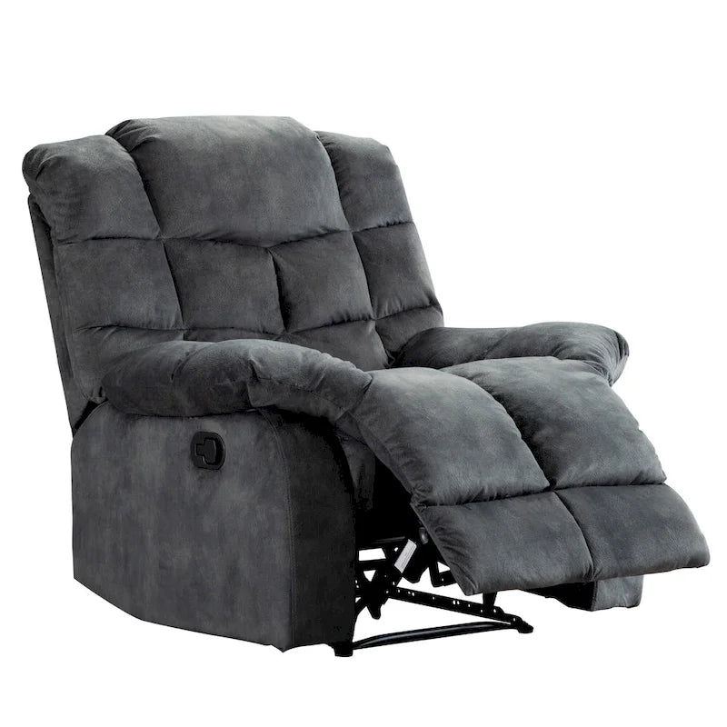 Fabric Recliner and Single Sofa with Manual Recline Feature 13