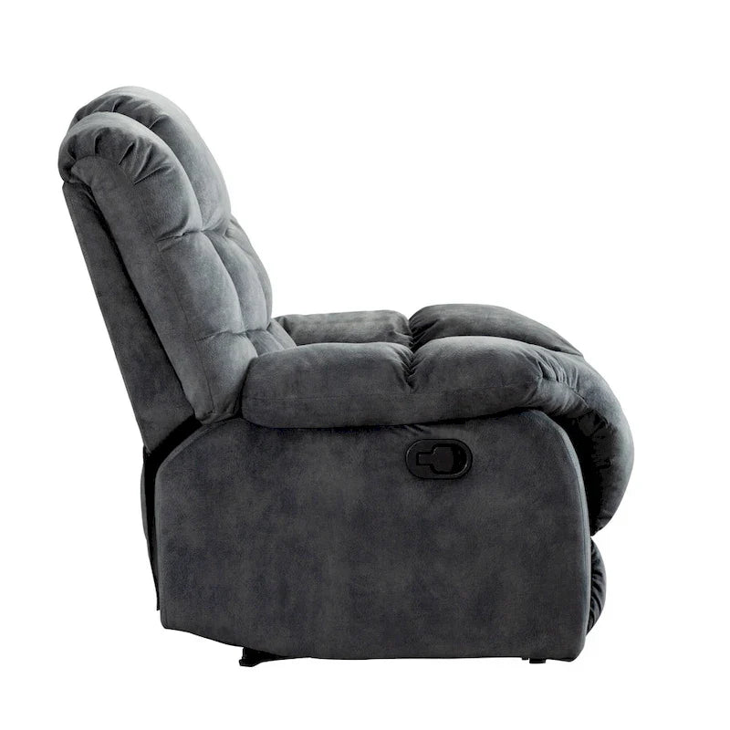 Fabric Recliner and Single Sofa with Manual Recline Feature 14