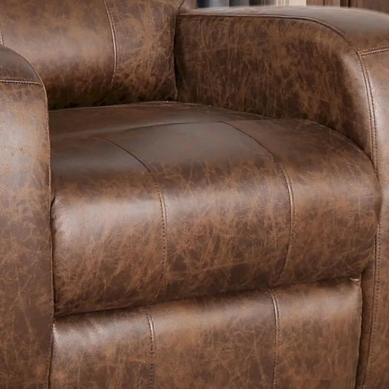 Fabric Recliner and Single Sofa with Manual Recline Feature 27