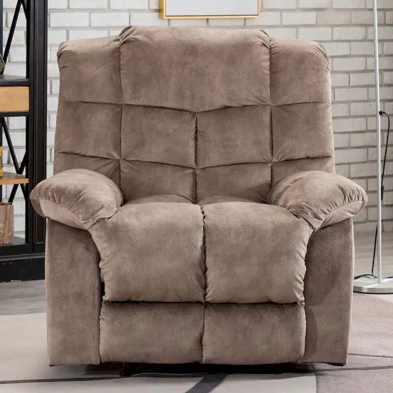 Fabric Recliner and Single Sofa with Manual Recline Feature 34