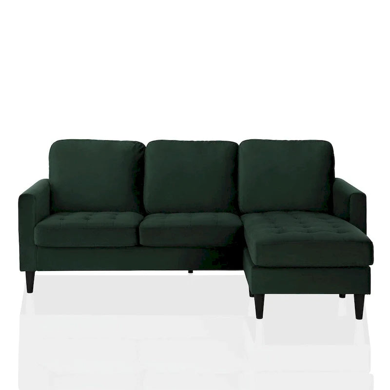 CosmoLiving by Cosmopolitan Strummer Reversible Velvet Sectional Sofa 5