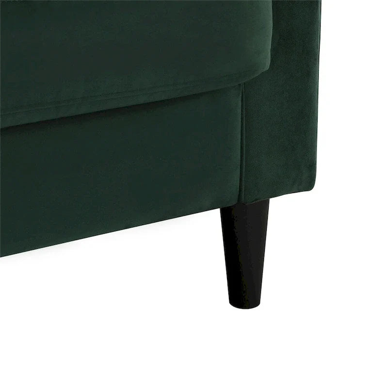 CosmoLiving by Cosmopolitan Strummer Reversible Velvet Sectional Sofa 11