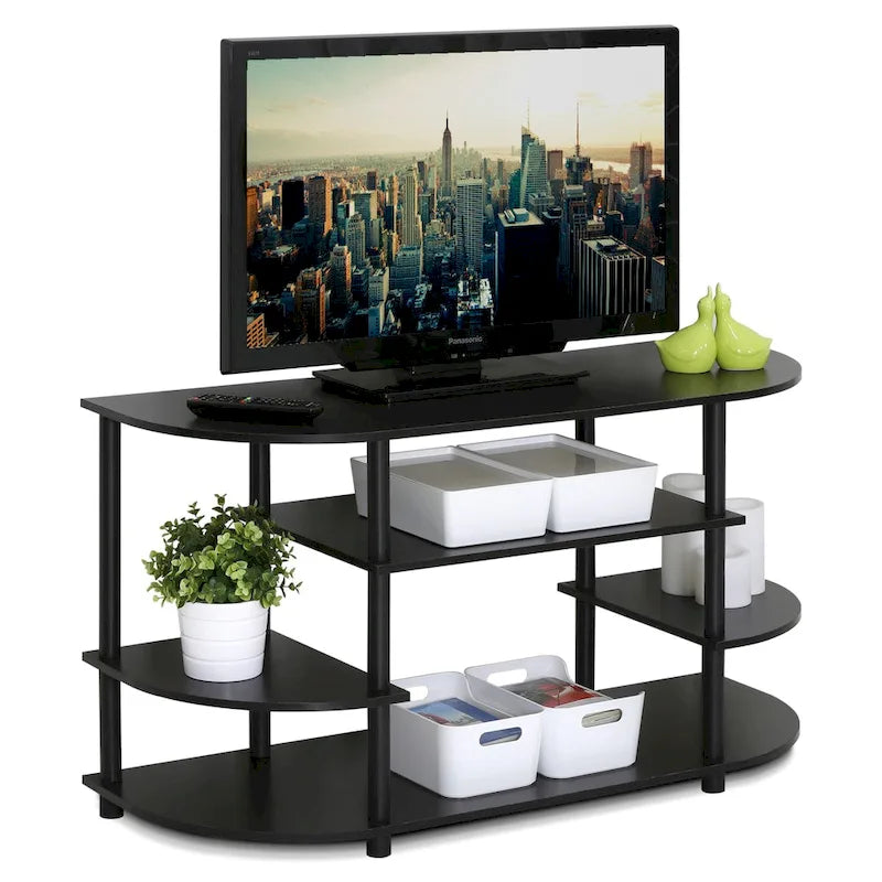 Porch & Den Manchester Brown MDF Corner Television Stand 1
