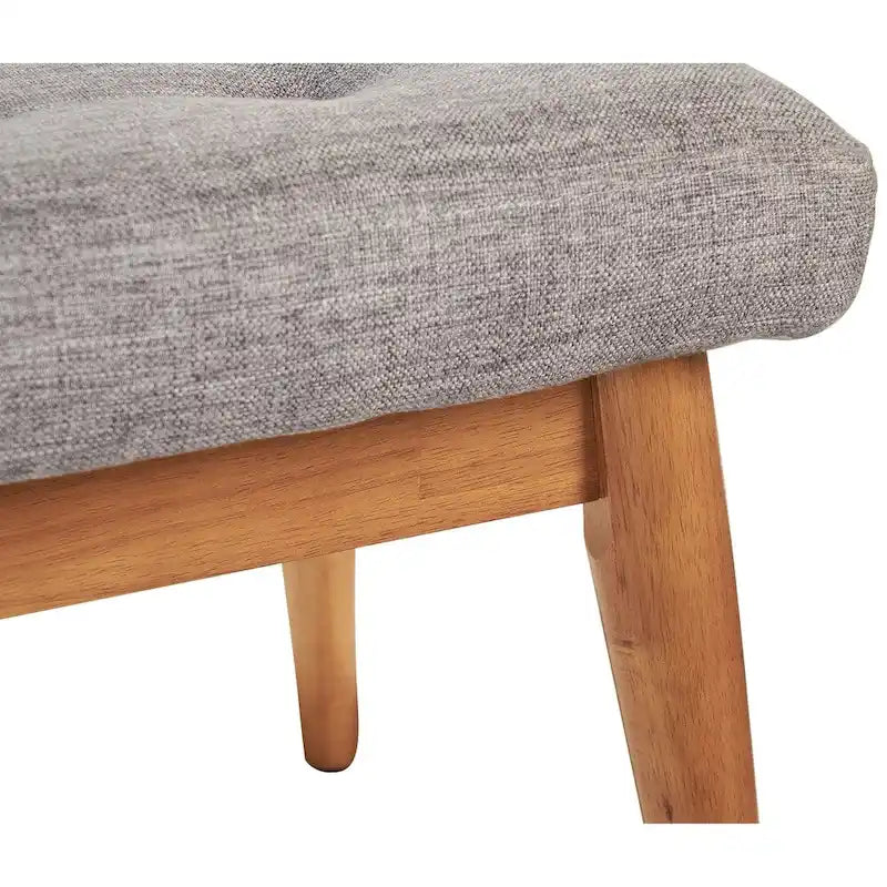 Crosley Landon Acorn Upholstered Bench - 43.25" W x 16" D x 16.88" H 4