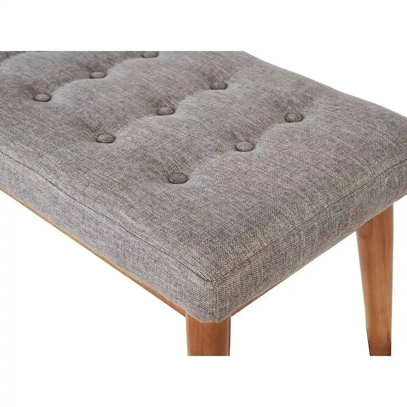 Crosley Landon Acorn Upholstered Bench - 43.25" W x 16" D x 16.88" H 5