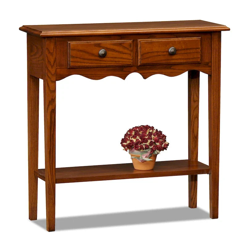 Compact Slate-Finished Console Table 8