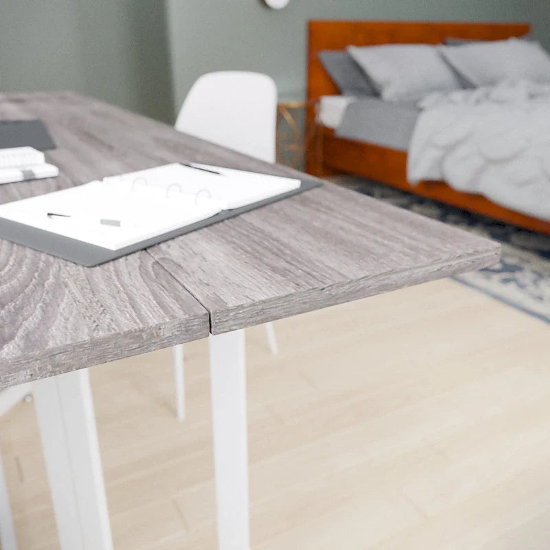 SEI Furniture Driness Grey Folding Drop Leaf Table 3