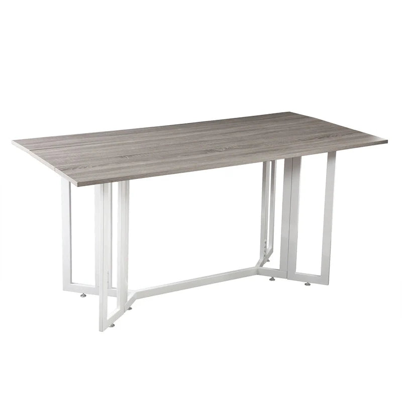 SEI Furniture Driness Grey Folding Drop Leaf Table 5